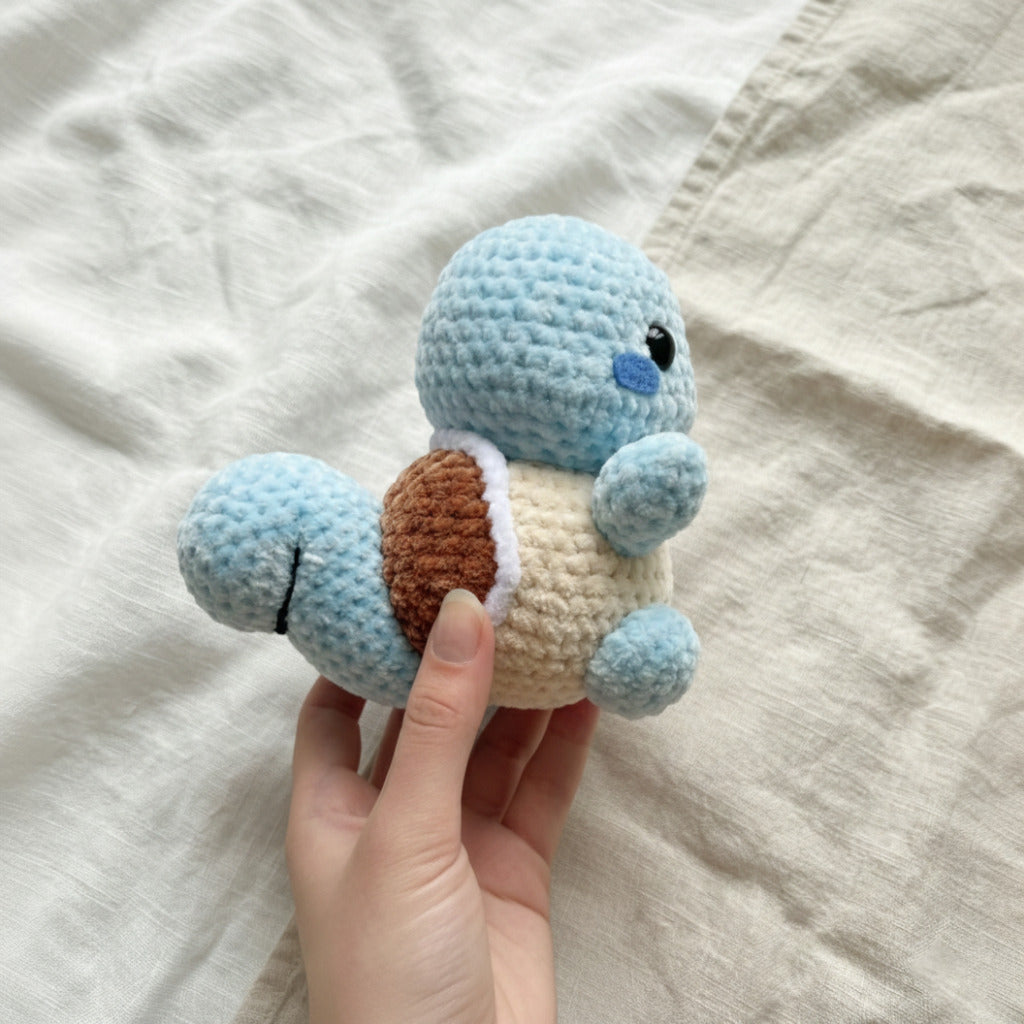4in1 Pokémon-Inspired Amigurumi Crochet Pattern Bundle - PDF Download - Pikachu, Charmander, Squirtle & Bulbasaur