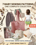 Baby Essentials Sewing Pattern Bundle – 7-in-1 PDF Collection