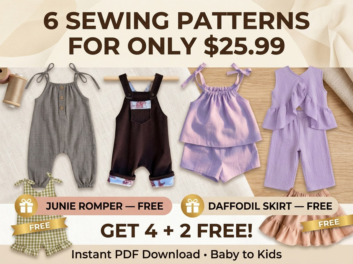 Baby & Kids Sewing Pattern Bundle | 6 Pattern Collections
