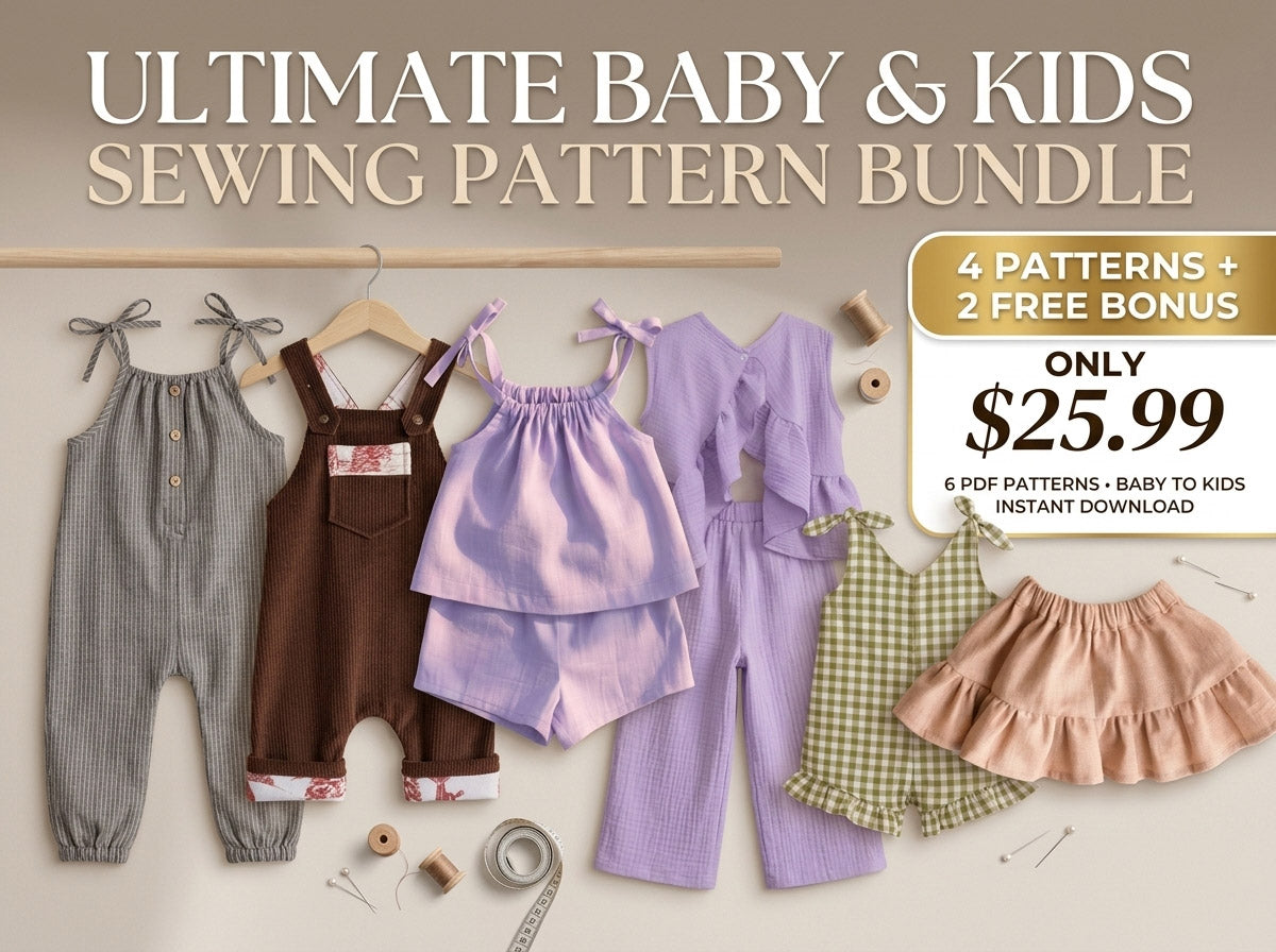 Baby & Kids Sewing Pattern Bundle | 6 Pattern Collections