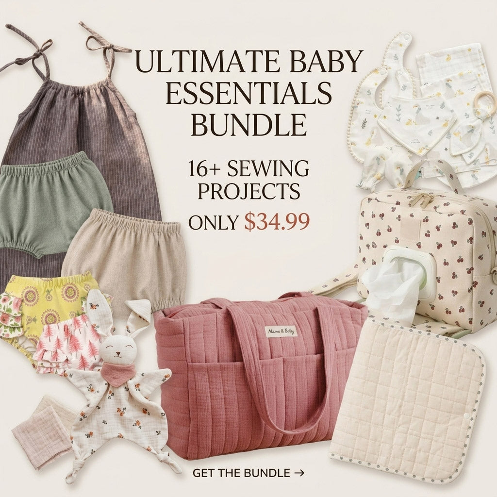Baby Sewing Pattern Bundle | 16+ PDF Projects
