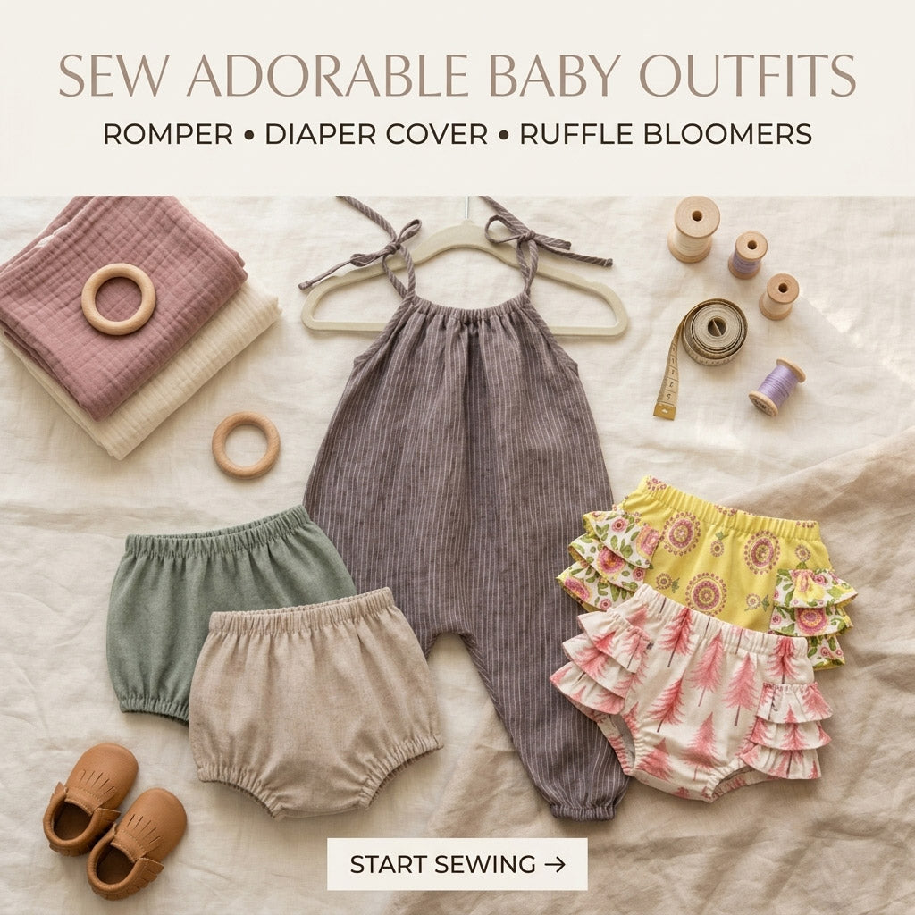 Baby Sewing Pattern Bundle | 16+ PDF Projects