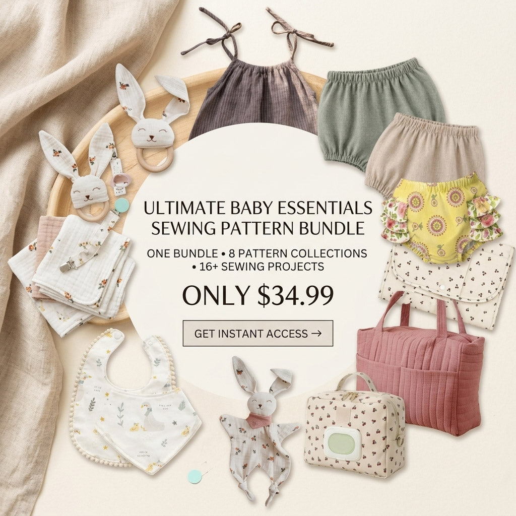 Baby Sewing Pattern Bundle | 16+ PDF Projects