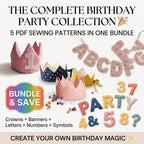 Birthday Party Collection – 5-in-1 Sewing Pattern Bundle