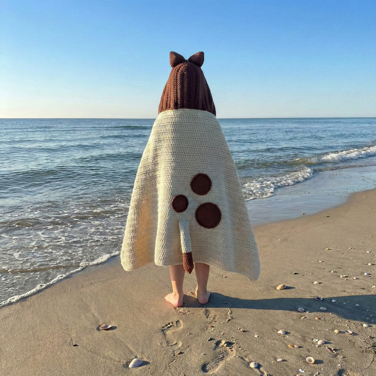 Blue Heeler Dog Hooded Blanket Crochet Pattern PDF Download