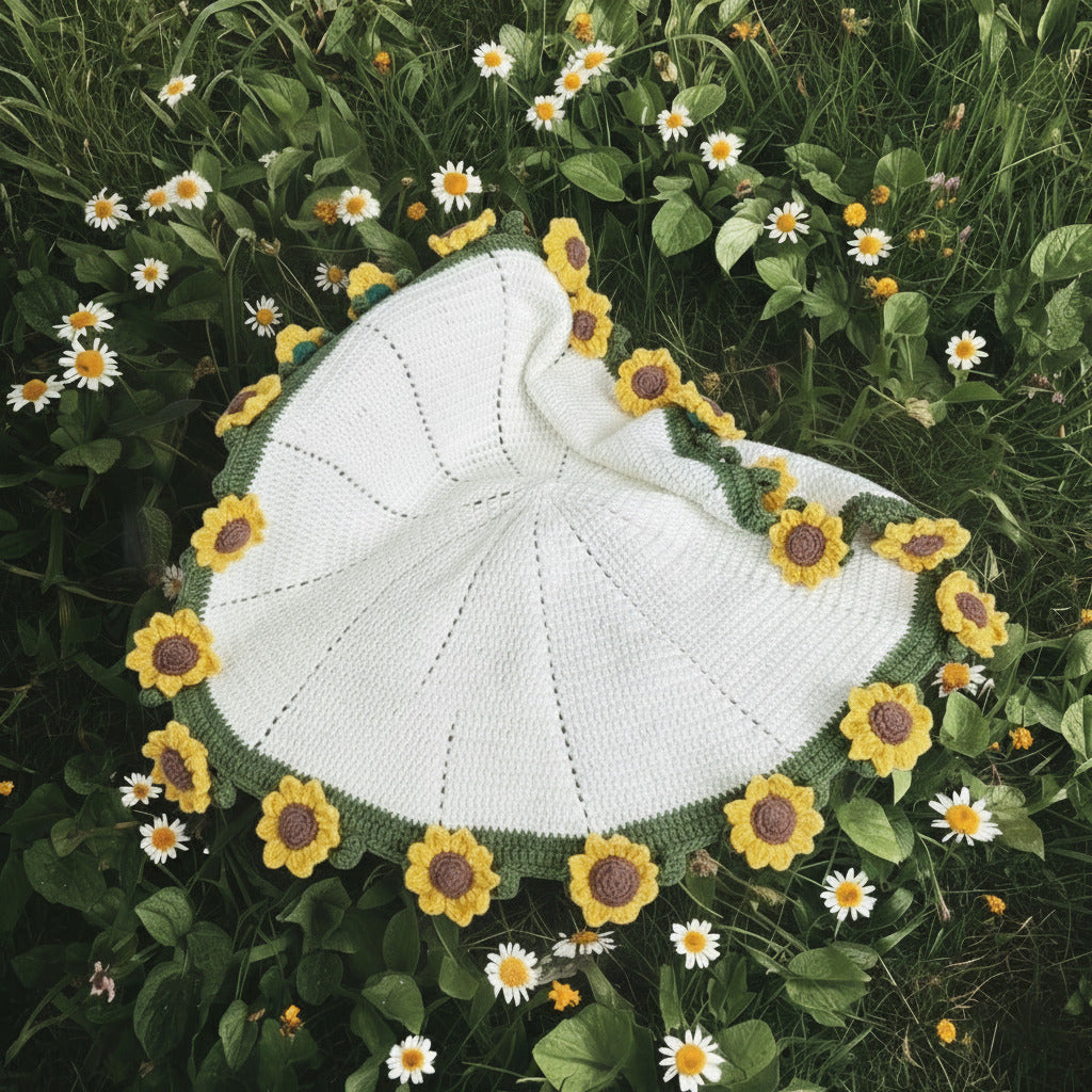 5-in-1 Bouquet Blanket Crochet Patterns PDF Download – Floral