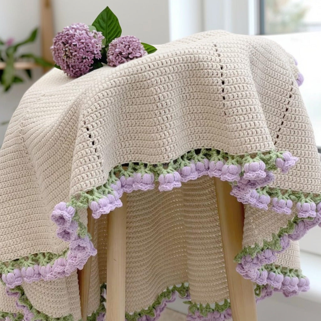5-in-1 Bouquet Blanket Crochet Patterns PDF Download – Floral