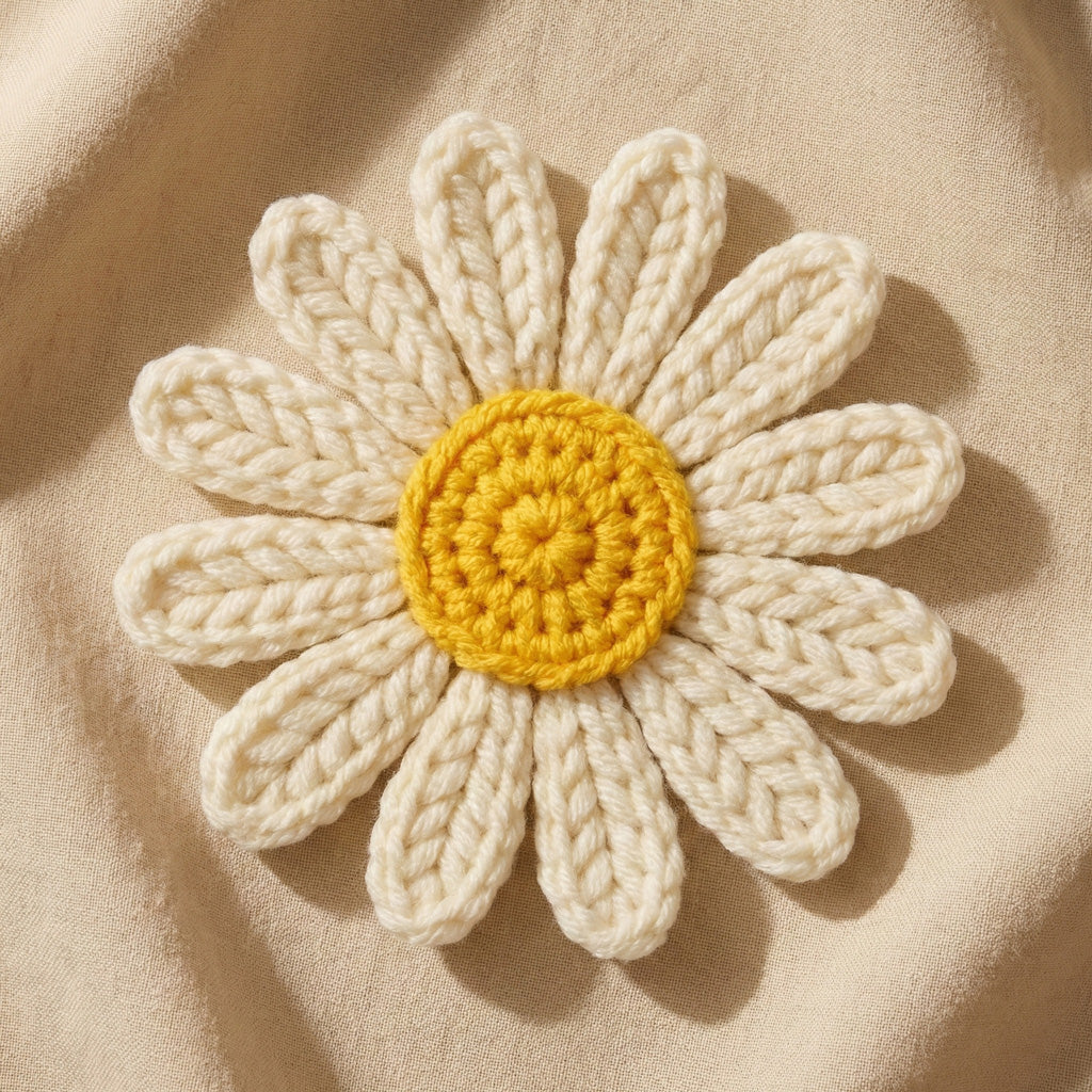 Daisy Flower Garland Crochet Pattern PDF Download – Spring Decor