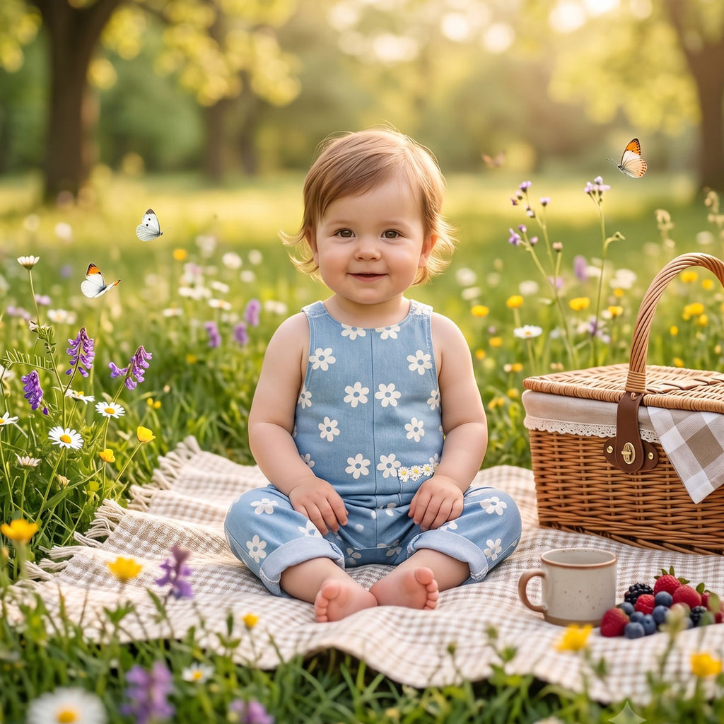 Kids Dungaree Sewing Pattern: Toddler & Child Romper PDF Instant Download
