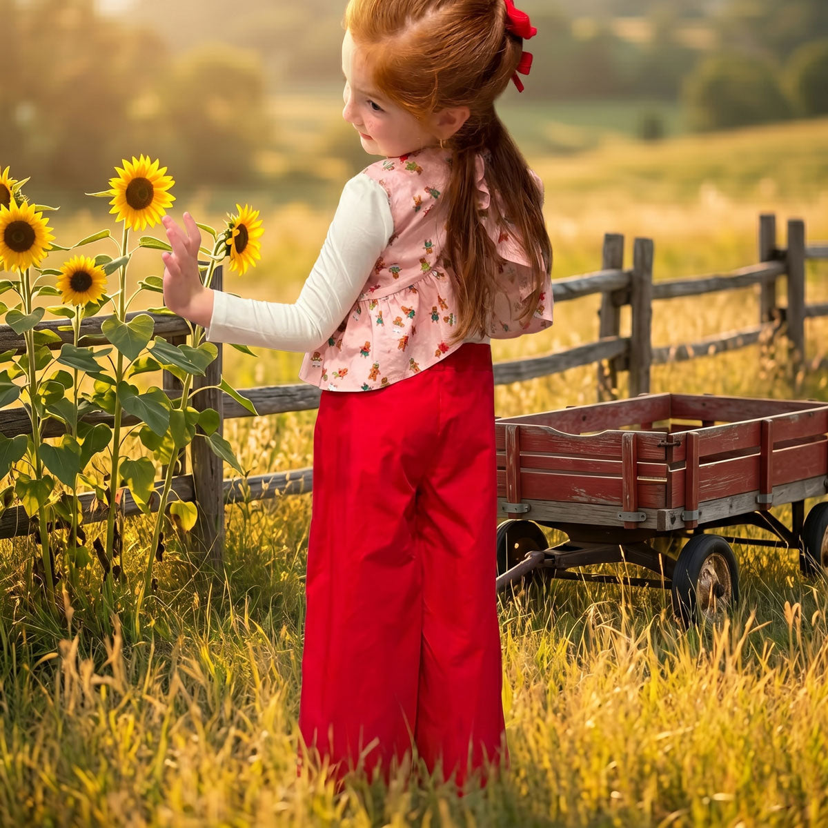 LiLy Set Kids Top &Pants Sewing Pattern PDF Instant Download