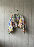 Retro Daisy Granny Square Cardigan Pattern PDF Download