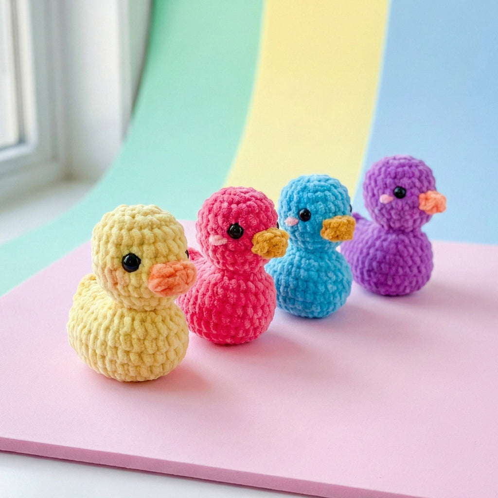 No Sew Rubber Ducky Crochet Pattern PDF Download – Easy 3-in-1