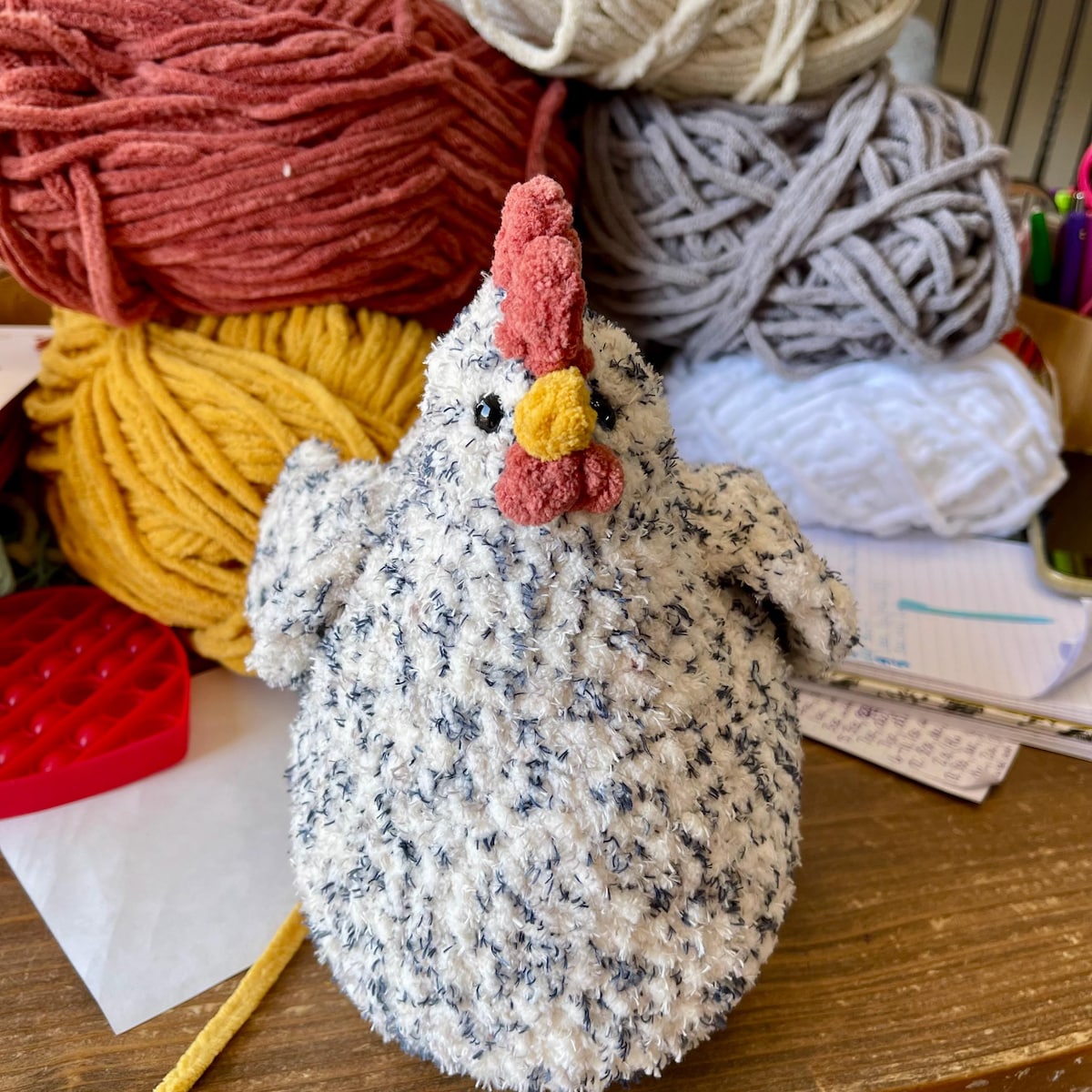Plush Chicken Amigurumi Crochet Pattern PDF Download – Cute Toy