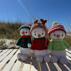 Snowman Crochet Pattern with 4 Hats PDF Download– Christmas