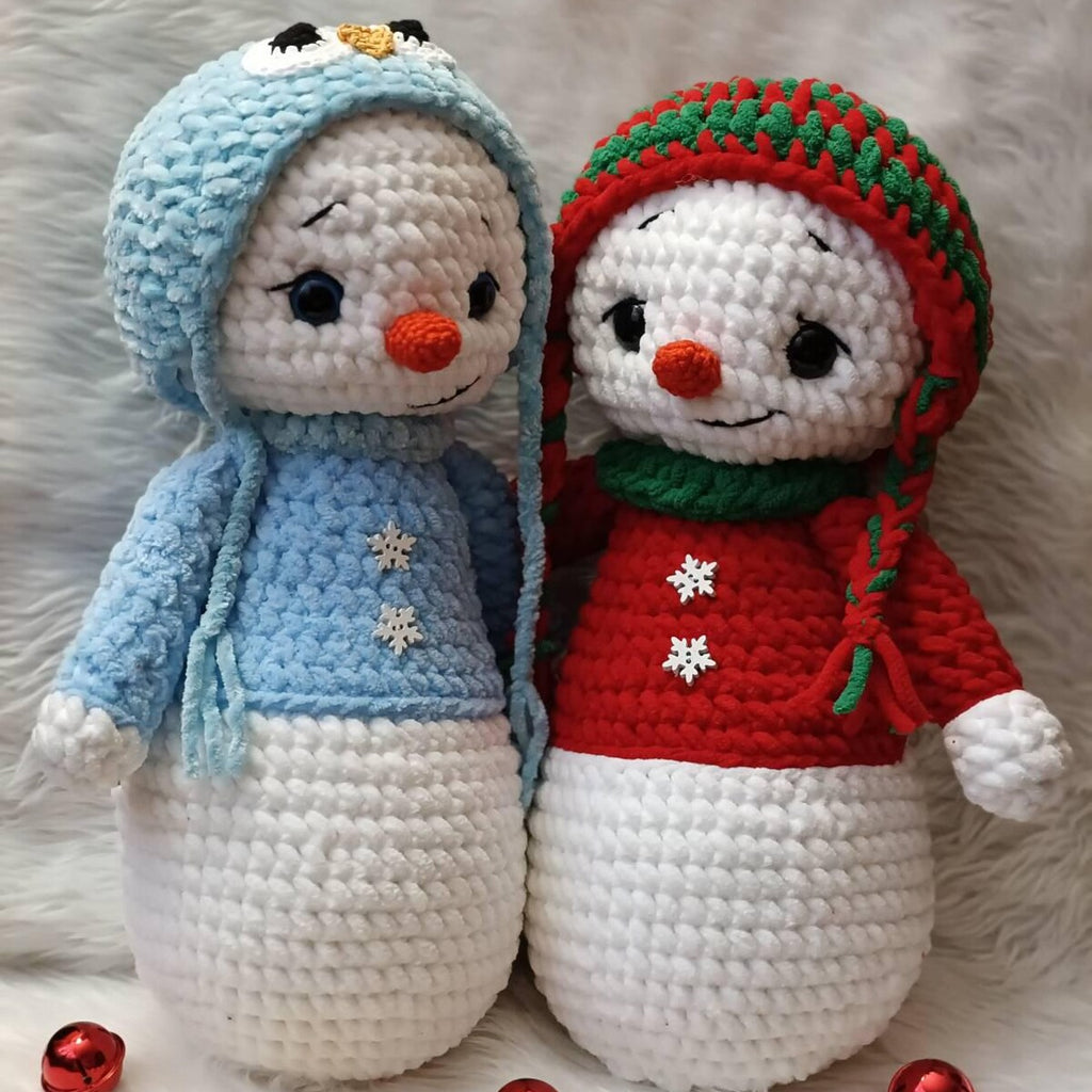 Snowman Crochet Pattern with 4 Hats PDF Download– Christmas