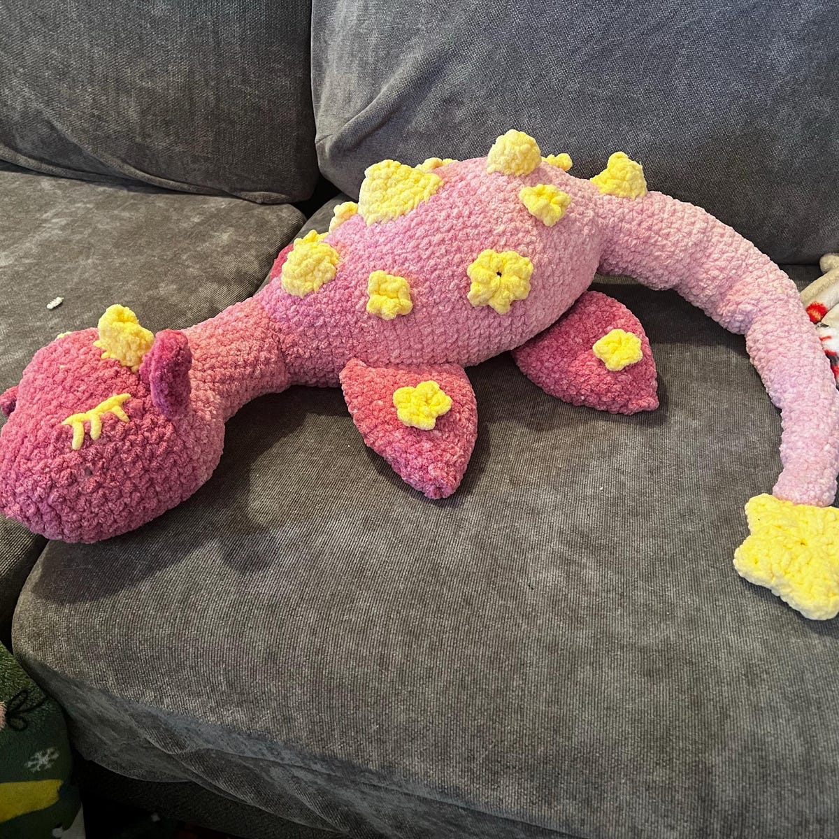 Sleeping Plesiosaur Dragon Crochet Pattern PDF Download
