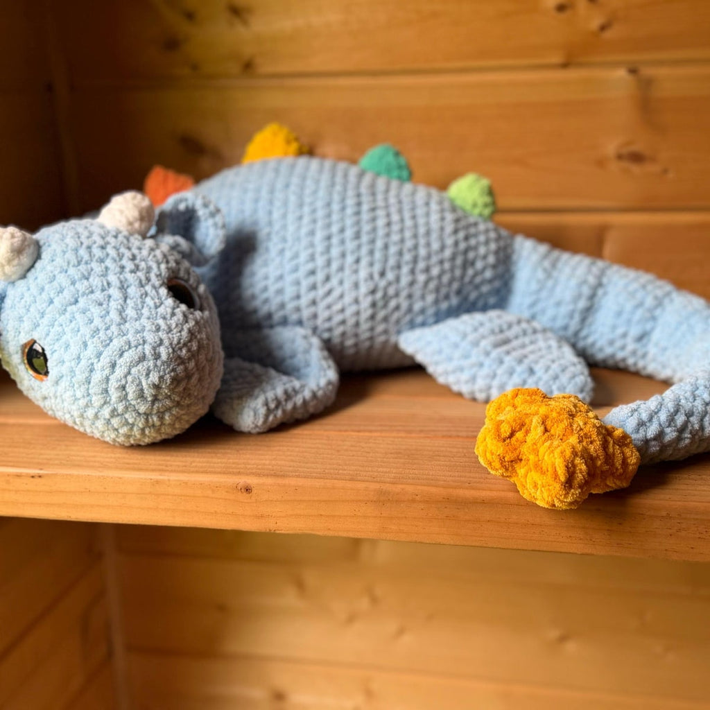 Sleeping Plesiosaur Dragon Crochet Pattern PDF Download