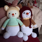 Snowman Crochet Pattern with 4 Hats PDF Download– Christmas