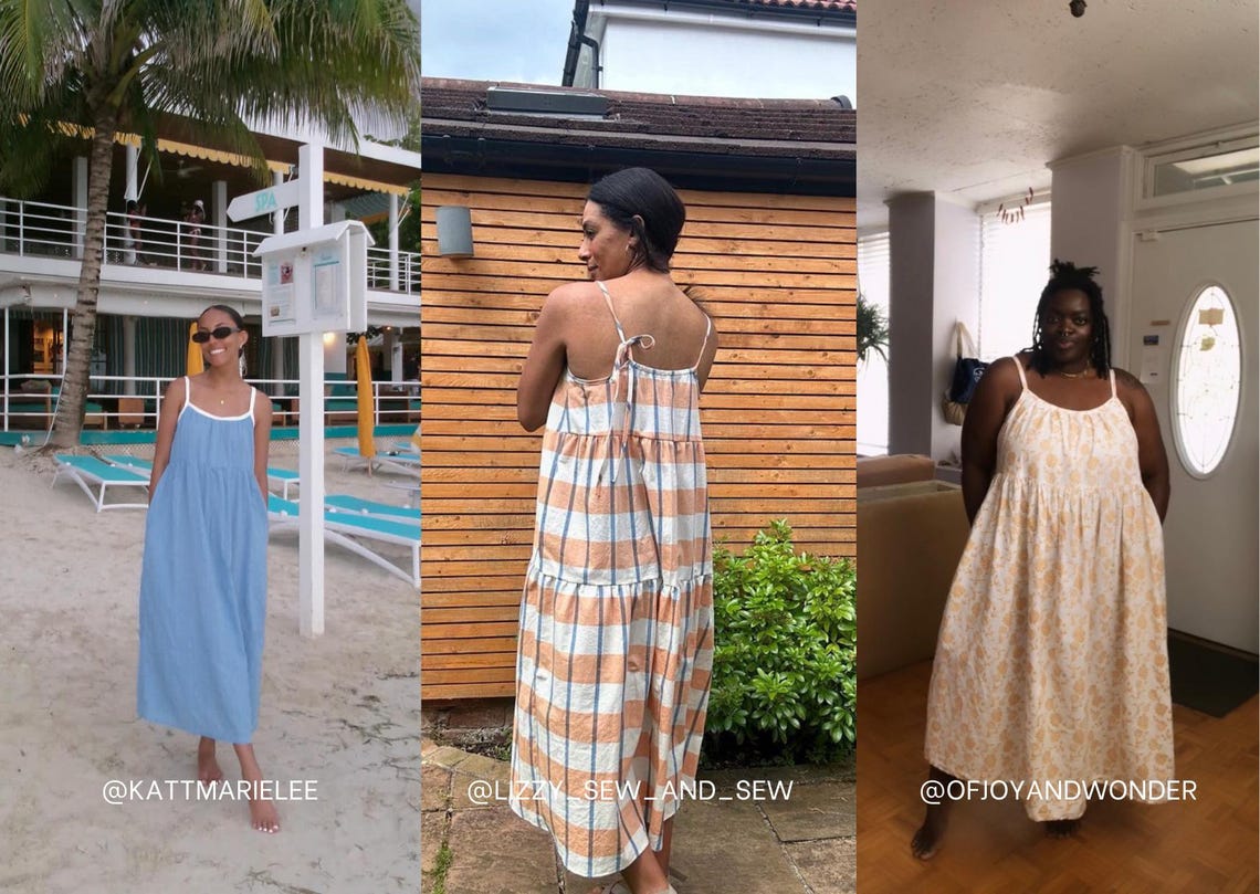 Skyline Dress PDF Sewing Pattern | Size Inclusive 0-34 | Beginner Friendly