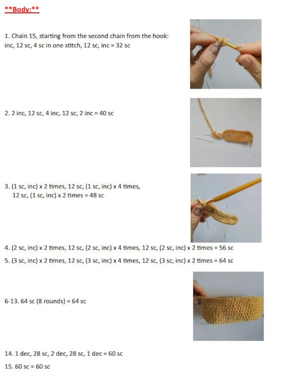 Plush Chicken Amigurumi Crochet Pattern PDF Download – Cute Toy