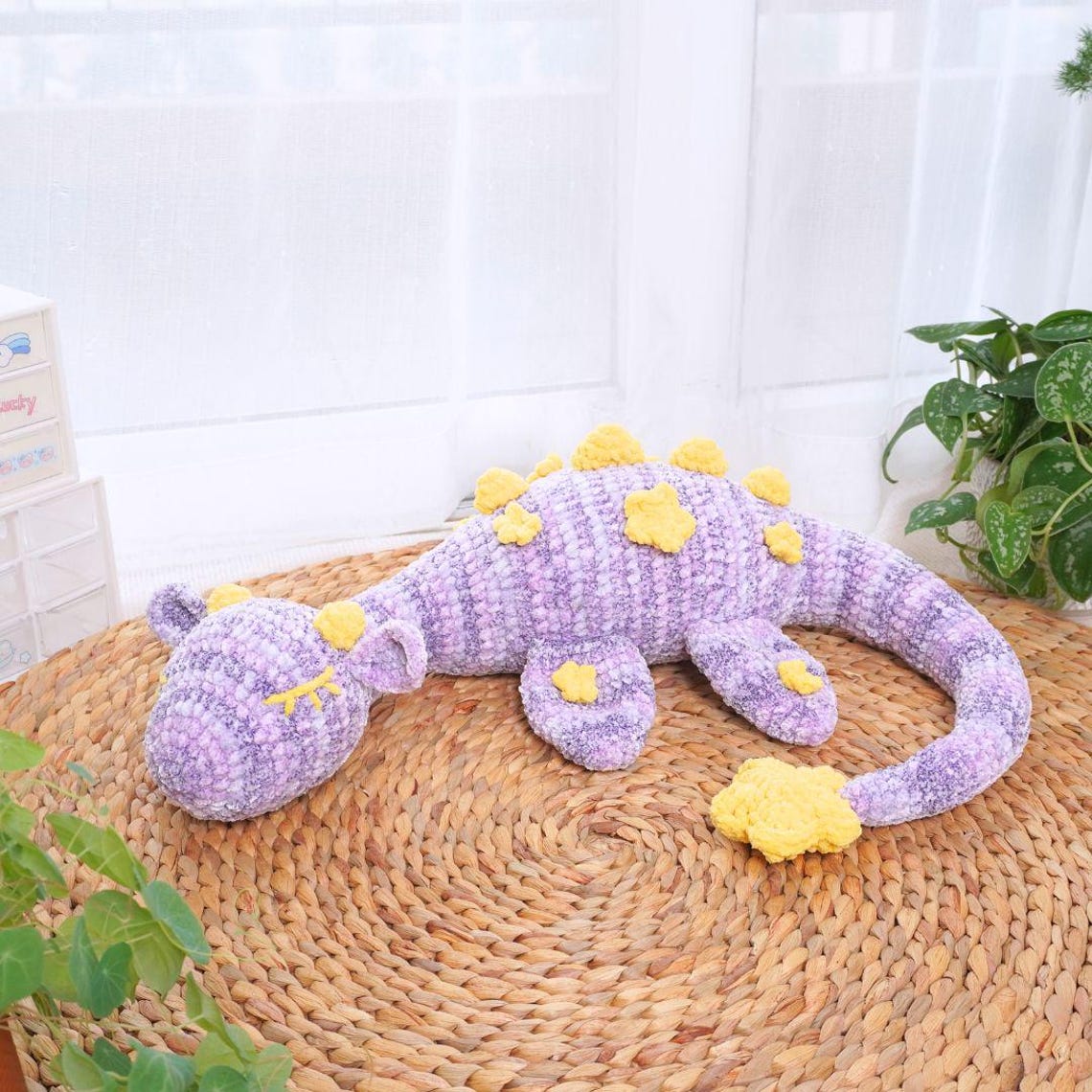 Sleeping Plesiosaur Dragon Crochet Pattern PDF Download