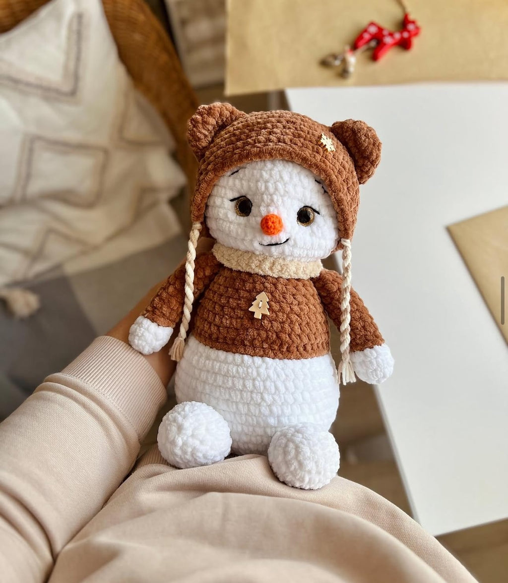 Snowman Crochet Pattern with 4 Hats PDF Download– Christmas