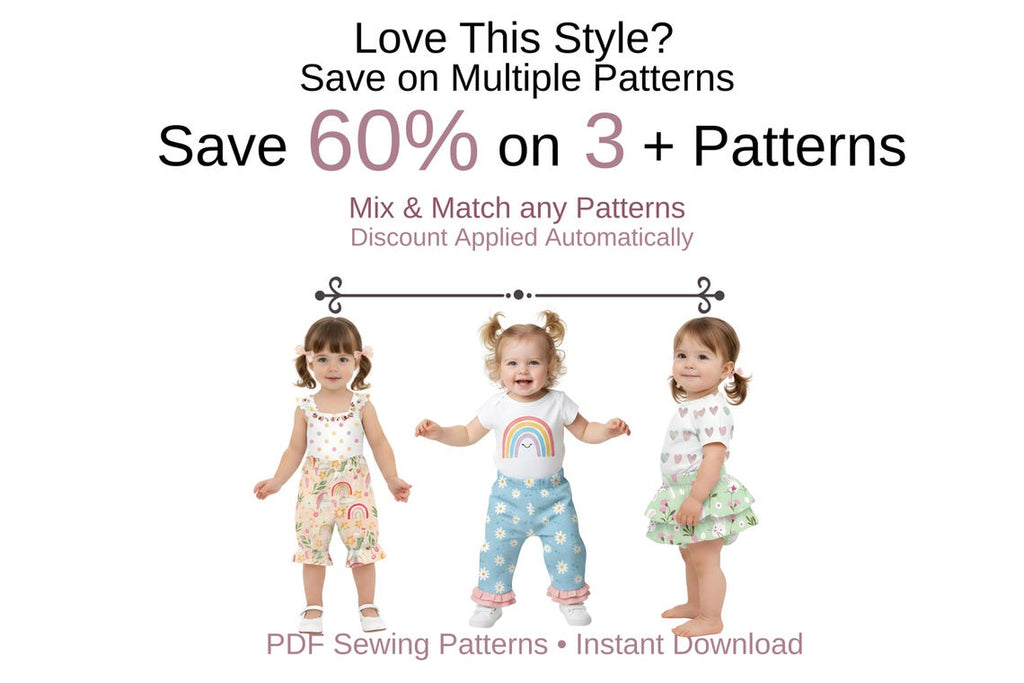 Ruffle Baby Bloomer Diaper Cover Pattern PDF Download
