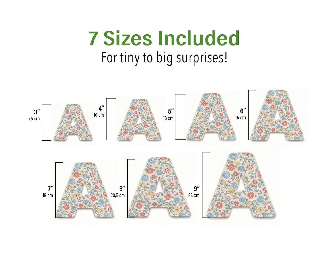 Fabric Alphabet Letters Numbers Symbols Pattern, Sizes 3-9" (PDF Pattern)