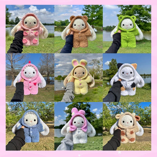18 in 1 Pajama Bunny Crochet Pattern | Bunny + Pajamas