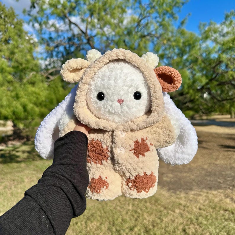 18 in 1 Pajama Bunny Crochet Pattern | Bunny + Pajamas